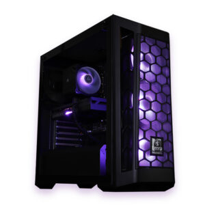 TERRA Coolermaster Gaming lila seitlich links luefter hell